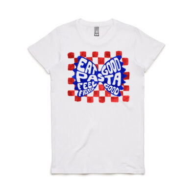 Eat Good Pasta Feel Good Faster Women's Tee Thumbnail