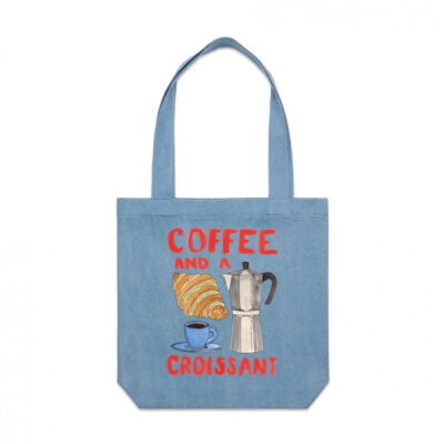 Coffee and a Croissant Tote Thumbnail
